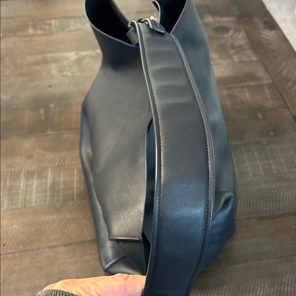 All Saints Midnight Blue Leather Tote - Picture 4 of 8